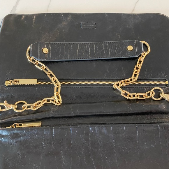 Tory Burch Clayton Classic REVA Clutch Black with dust bag - Picture 6 of 11